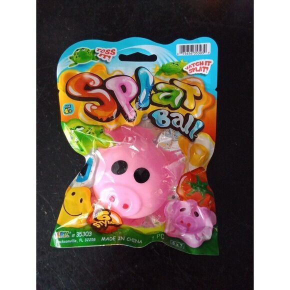 Other - Bundle of 3 Pink Pig Piggy Splat Ball Toy Stress Relief